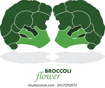 broccoli, Cauliflower, broccoli vegetables icon 
