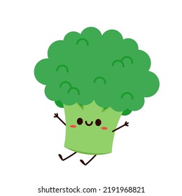 Broccoli Character Design Broccoli On White Stock Vector (Royalty Free ...