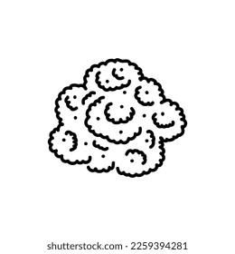 Broccoli color line icon. Healthy food. Vegetarian product