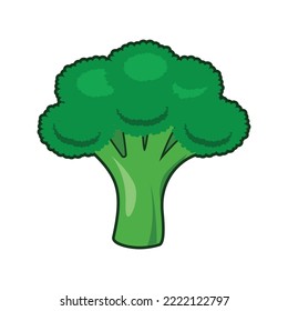 broccoli design vector flat modern isolated illustration