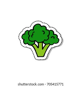 broccoli doodle icon