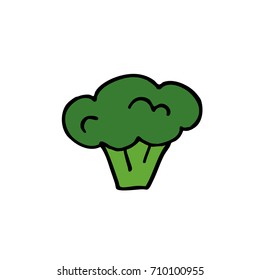 Broccoli Doodle Icon