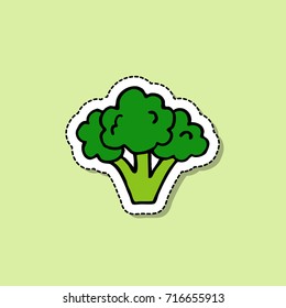 broccoli doodle icon