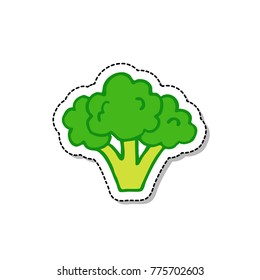 broccoli doodle icon