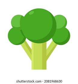 Broccoli Flat Clipart Vector Illustration