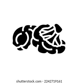 Broccoli frischen Glyph Symbol Vektorgrafik. Broccoli frisches Schild. einzelne Symbolillustration