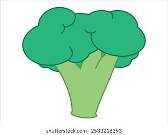 Broccoli fresh natural healthy vegetable nature nutritive veggie green color design icon set