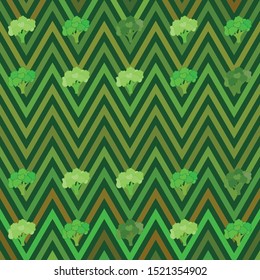 Broccoli, fresh vegetable. Organic food poster. Farmer market design. Vector background