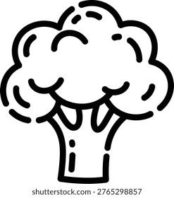Broccoli Head – Cloudlike Floret with Scalloped Edges