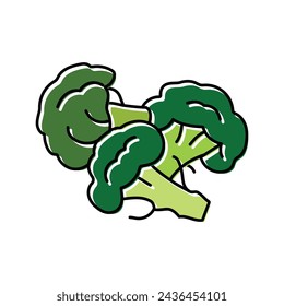 broccoli healthy color icon vector. broccoli healthy sign. isolated symbol illustration