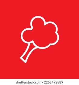 Broccoli icon, common graphic resources, vector illustration.