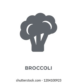 Broccoli icon. Broccoli design concept from Fruit and vegetables collection. Simple element vector illustration on white background.