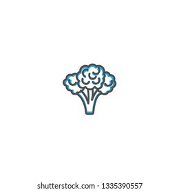 Broccoli icon design. Gastronomy icon vector illustration design