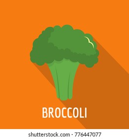 Broccoli icon. Flat illustration of broccoli vector icon for web