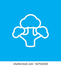 broccoli icon illustration isolated vector sign symbol