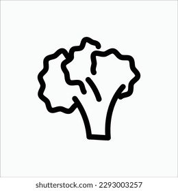 icono de brócoli, icono aislado en fondo claro, perfecto para sitio web, blog, logo, diseño gráfico, medios sociales, UI, aplicación móvil