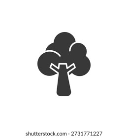 Brokkoli-Symbol einzeln auf weißem Hintergrund. Gemüse Symbol modern, einfach, Vektor, Symbol für Website-Design, mobile App, ui. Vektorgrafik