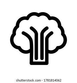 broccoli icon or logo isolated sign symbol vector illustration - high quality black style vector icons
