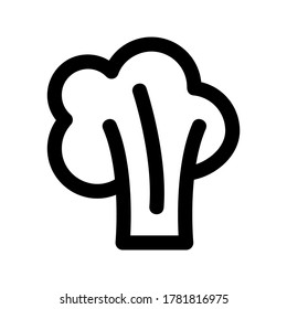 icono de brócoli o logotipo símbolo de signo aislado ilustración vectorial - iconos vectoriales de estilo negro de alta calidad
