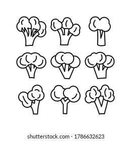Broccoli icon or logo isolated sign symbol vector illustration - Collection of high quality black style vector icons
