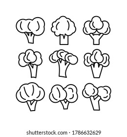 Broccoli icon or logo isolated sign symbol vector illustration - Collection of high quality black style vector icons
