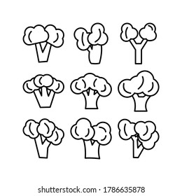 Broccoli icon or logo isolated sign symbol vector illustration - Collection of high quality black style vector icons
