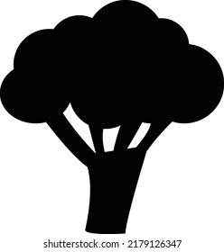 broccoli icon. nutrition sign. cauliflower vegetable symbol. vegetarian food logo. flat style.
