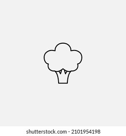 Broccoli icon sign vector,Symbol, logo illustration for web and mobile