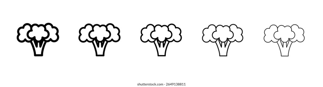 Brokkoli-Symbol einfache Illustration