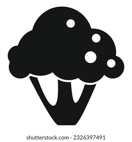 Broccoli icon simple vector. Food protein. Health nutrient