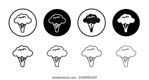 Broccoli icon Symbol mark in filled style