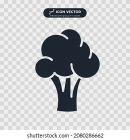 broccoli icon symbol template for graphic and web design collection logo vector illustration