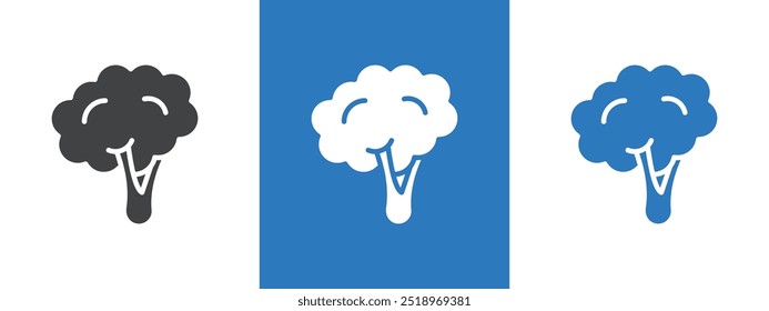 broccoli icon thin line illustration