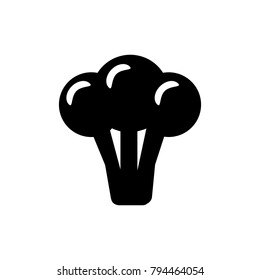broccoli Icon in trendy flat style isolated on white background. symbol for your web site design logo, app, UI. Flat design Vector Illustration EPS