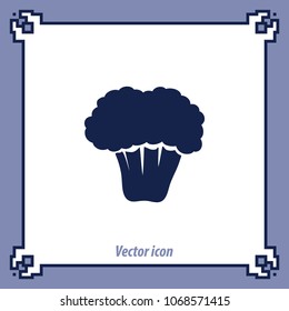 Broccoli icon, vector design element