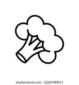 broccoli icon vector design template in white background