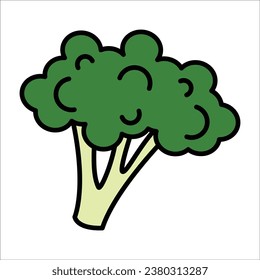 broccoli icon vector design template