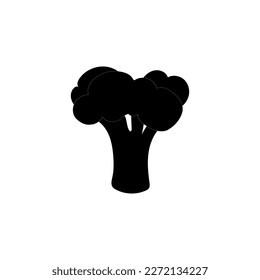 Broccoli icon vector, filled flat sign, solid pictogram isolated on white backround, logo illustration. Broccoli icon cartoon. Vegetable icon, silhouette style. Food icon.