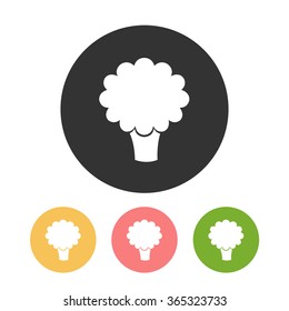 broccoli icon. vector illustration