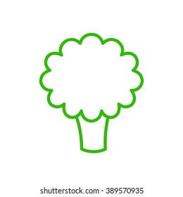 broccoli icon. vector illustration
