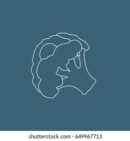 Broccoli icon, vector illustration design. Vegetables collection.