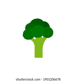 Broccoli icon. Vector Illustration. Isolated.