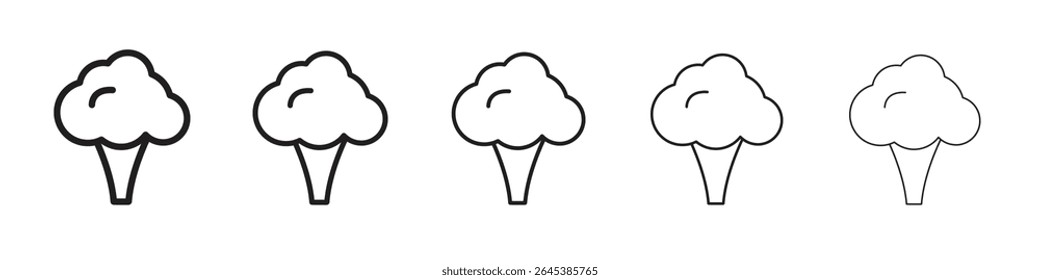 Icono de brócoli Ilustración vectorial aislada