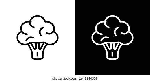 Broccoli icon vector simple element illustration editable