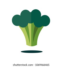 Broccoli Icon Vector, Vegetable Logo Illustration