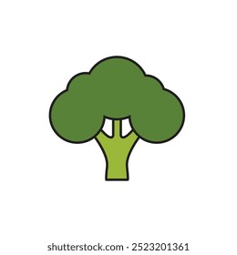 Broccoli icon. Vegetable icon. Vector.