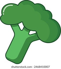 The broccoli icon. The vegetable icon. For the website. Minimalism. The food icon.
