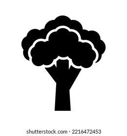 Broccoli isoliertes Design Vektorsymbol. Pflanzliches Schild. Graph Symbol für Lebensmittel und Getränke Website, Apps Design, mobile Apps und Printmedien, Logo, UI