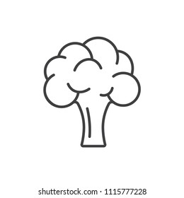 Broccoli line icon.