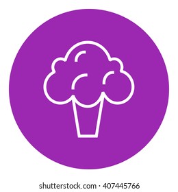 Broccoli line icon.